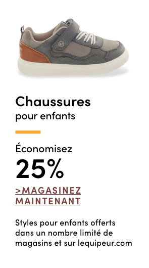 Chaussures pour enfants économisez 25%