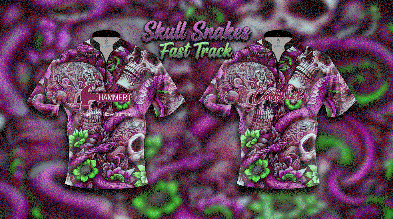 Purple Green Skull Snake fast Track Coolwick