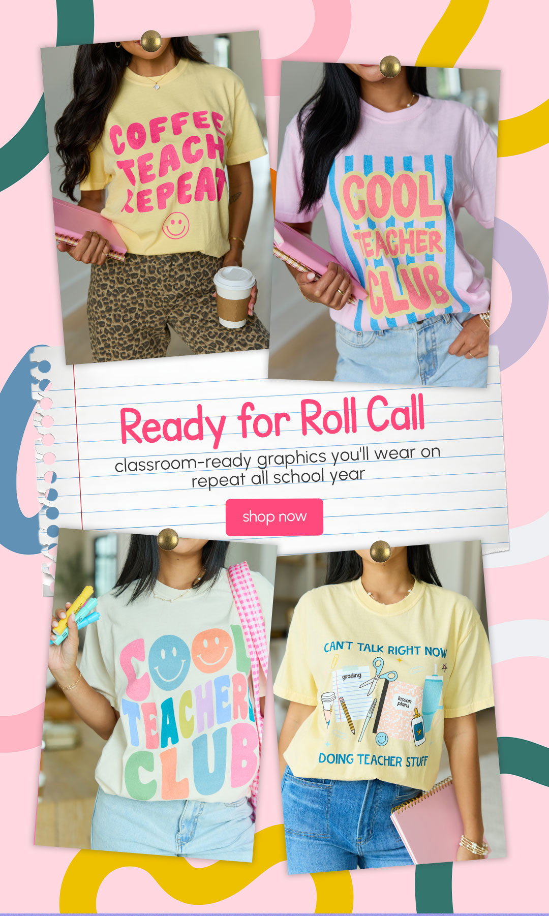 Ready for Roll Call - Shop NEW Teacher Graphics