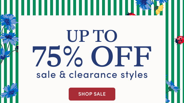 up to 75% off sale & clearance
