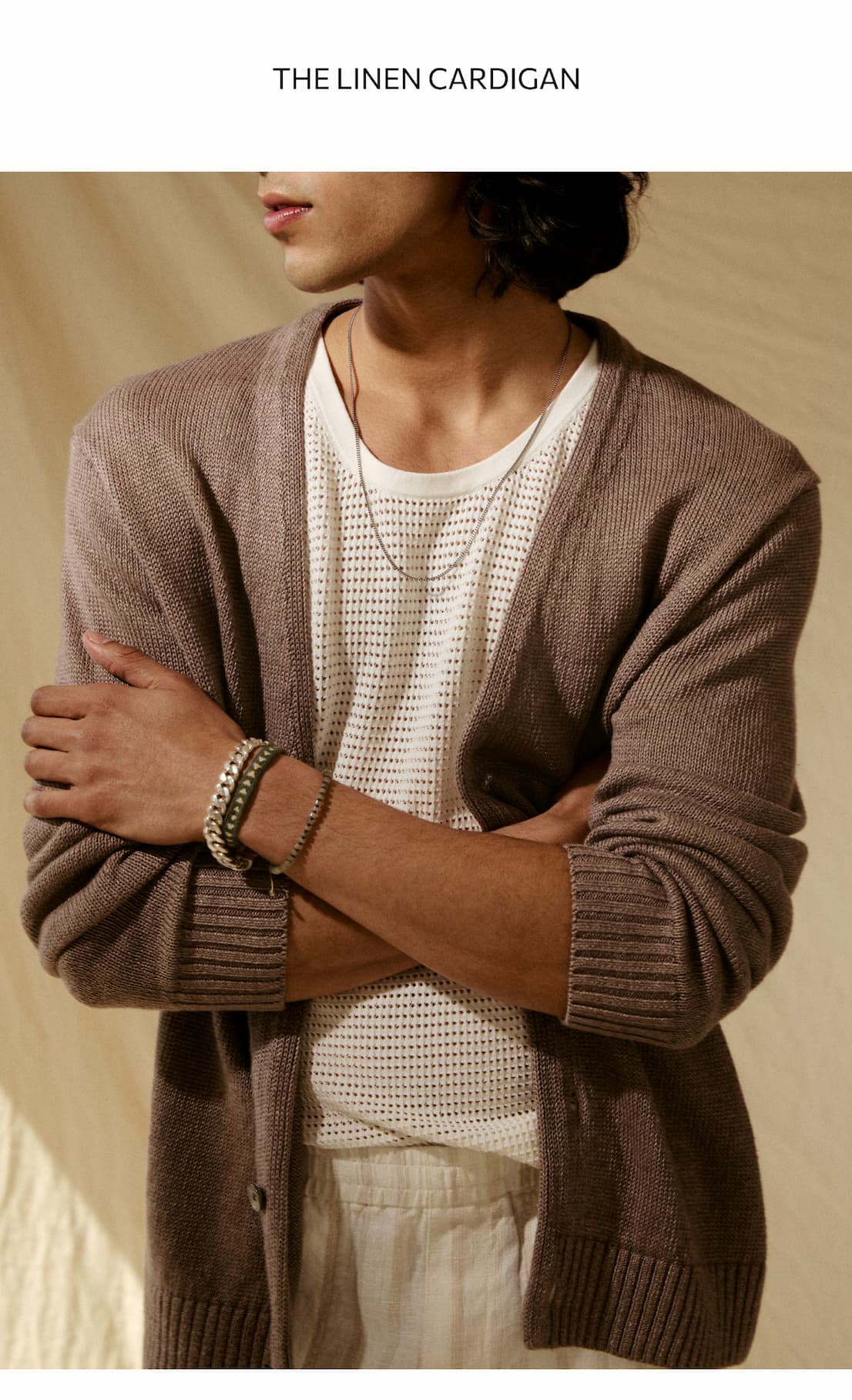 THE LINEN CARDIGAN