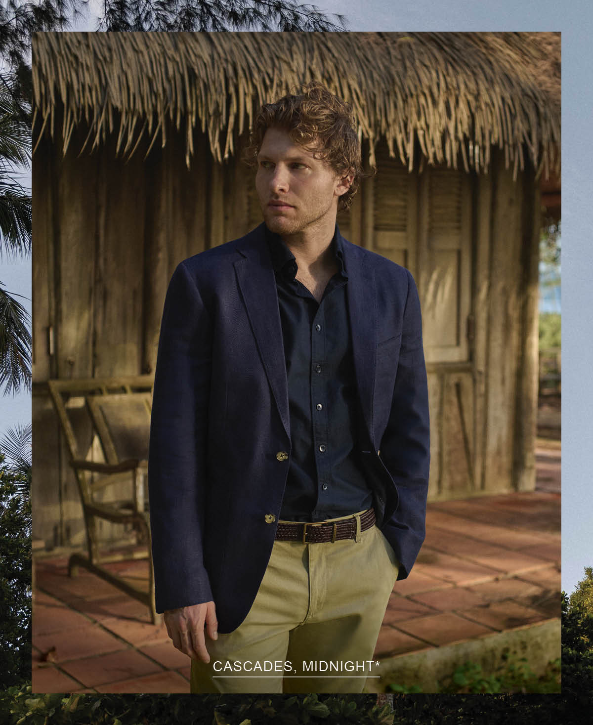 Shop Cascades Sports Fit Blazer, Midnight online and instore at Rodd & Gunn