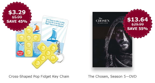 Cross-Shaped Pop Fidget Key Chain | The Chosen Season 5 DVD