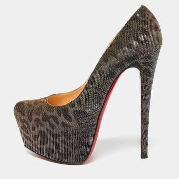 Metallic Lurex Fabric Leopard 