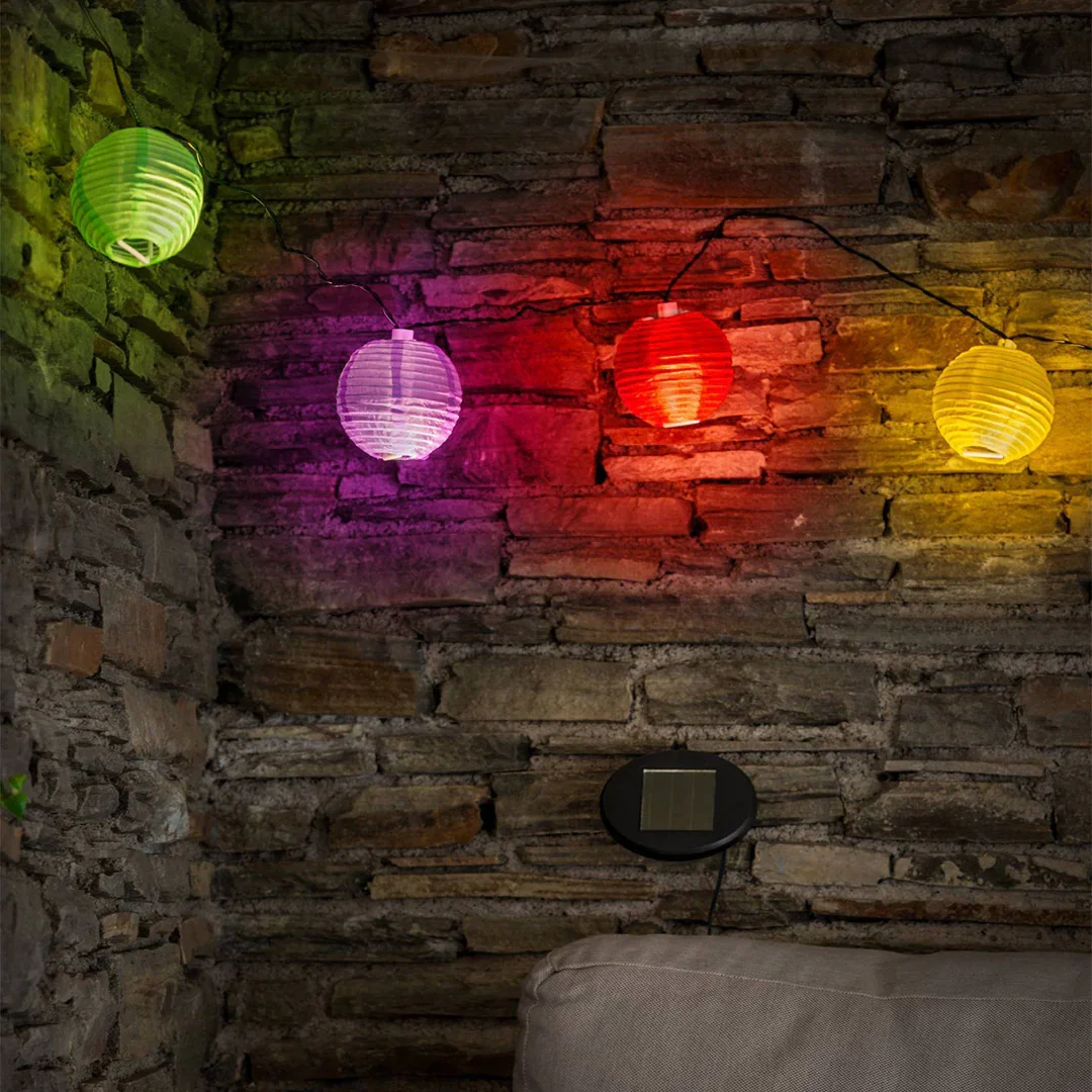 Image of Multi-Coloured Lantern Fairy Lights