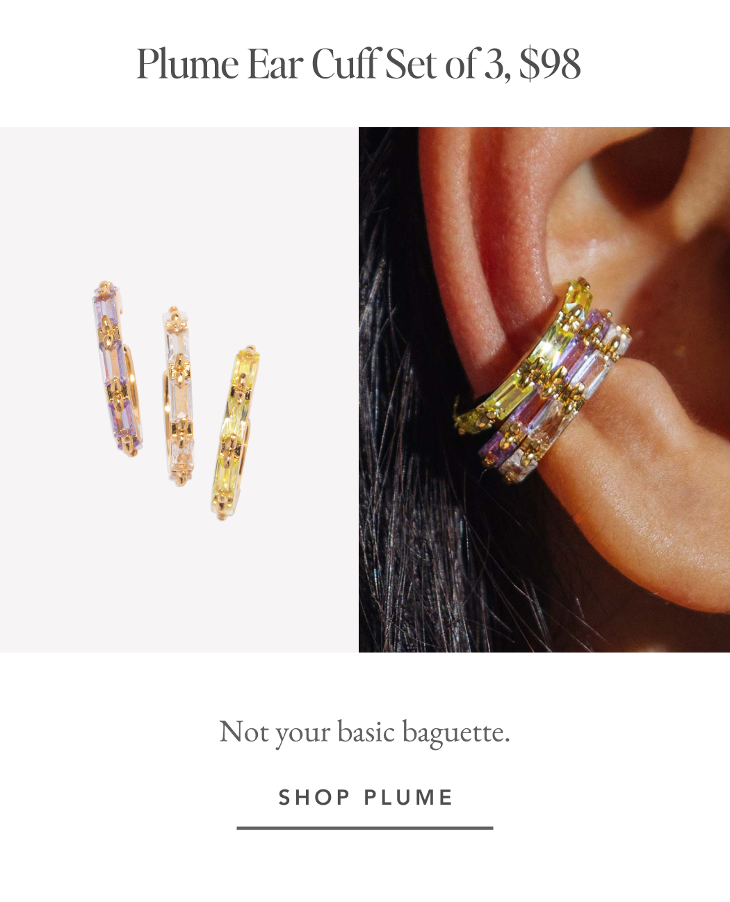 Plume Ear Cuff Set of 5 - $98