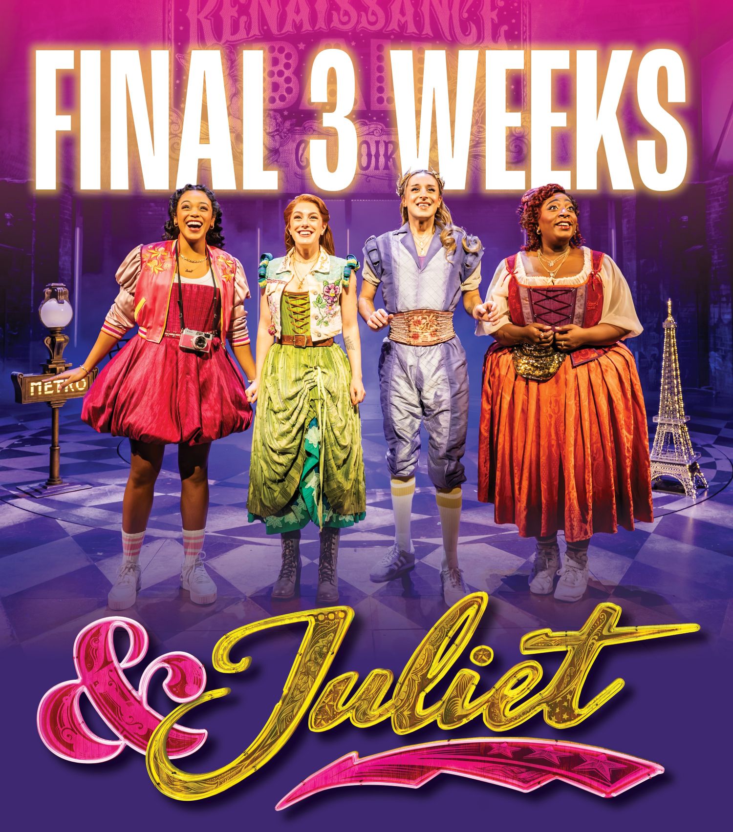 Final 3 Weeks! & Juliet | Photo of Vanessa Sears, Julia McLellan, Matt Raffy and Sarah Nairne. Photo by Dahlia Katz