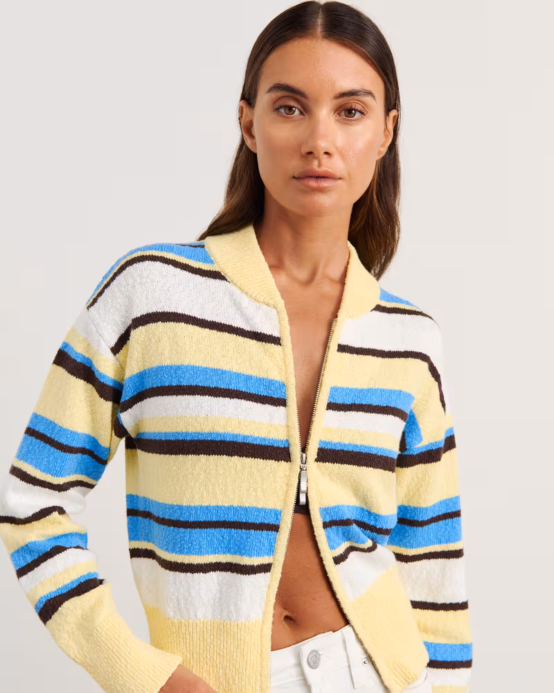 Image of Arden Zip Knit Cardigan
