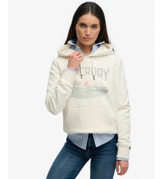 Sudadera con capucha Retro Outdoor Rlxd blanco roto