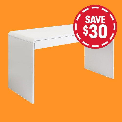 Reine 2 Drawer High Gloss Desk