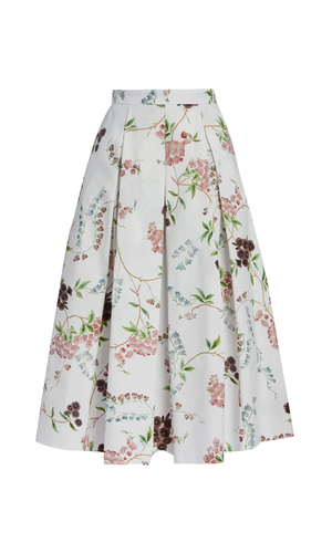 Floral Print Midi Skirt