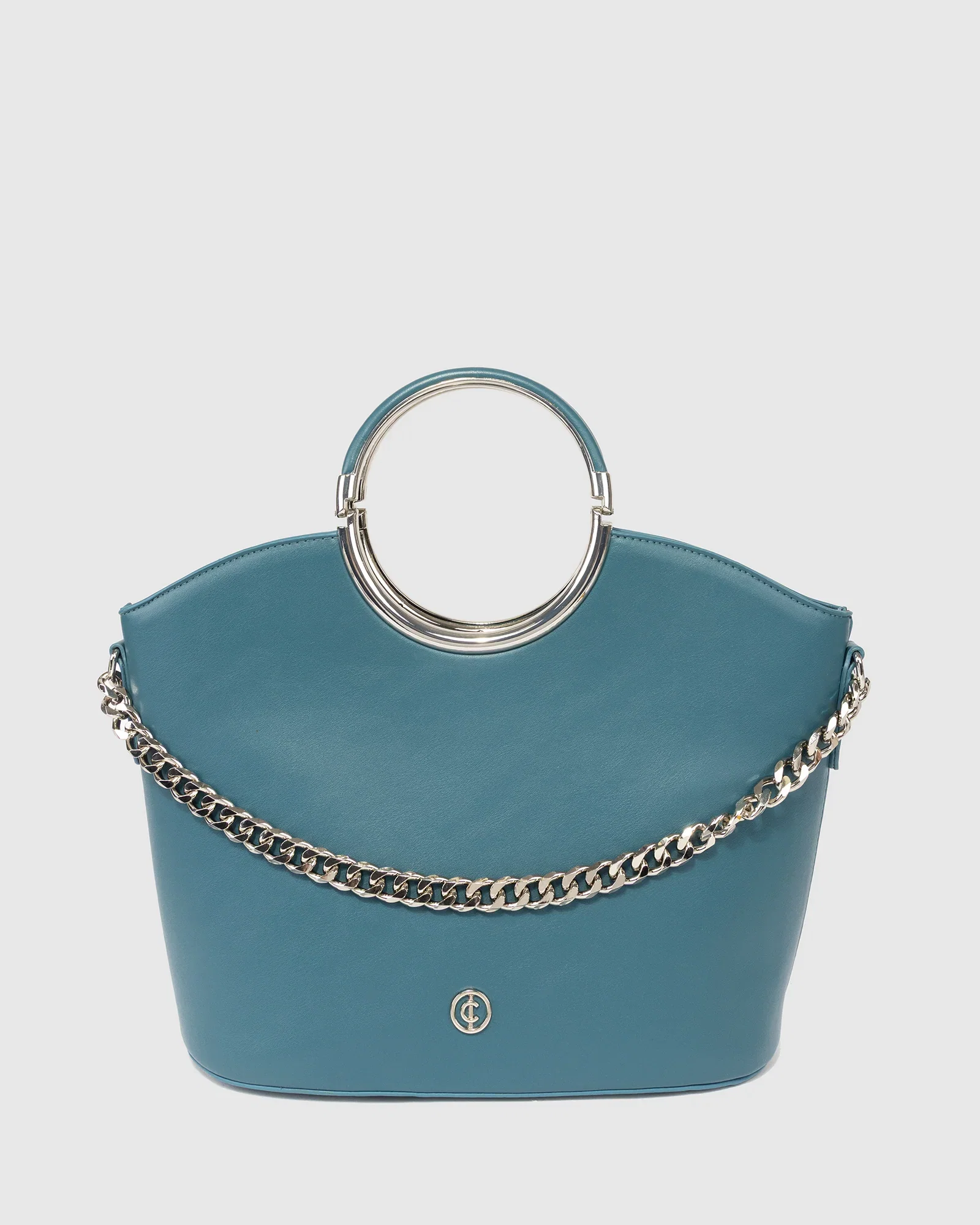 Image of Teal Sabrina Ring Tote Bag
