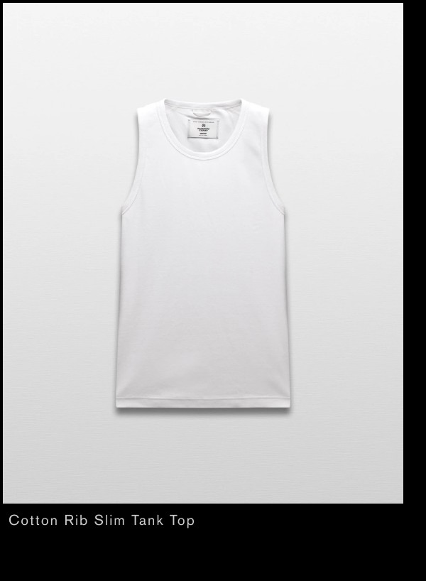 Cotton Rib Slim Tank Top
