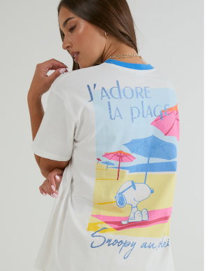 Peanuts x Skinnydip I love the Beach T-Shirt | Skinydip London