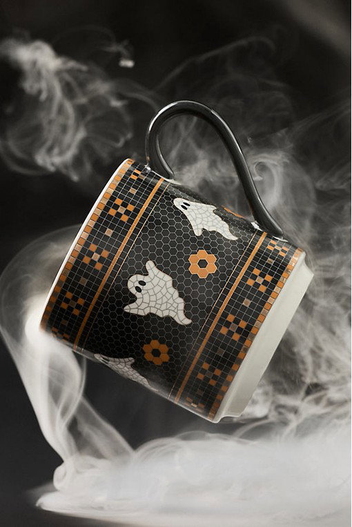 The Bistro Tile Stoneware Mug: Halloween Edition
