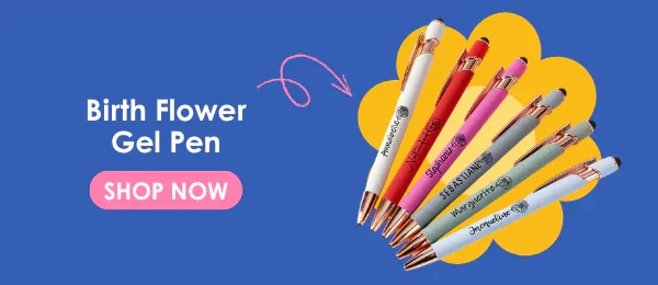 Birth Flower Gel Pen