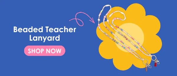 Beaded Teacher Lanyard