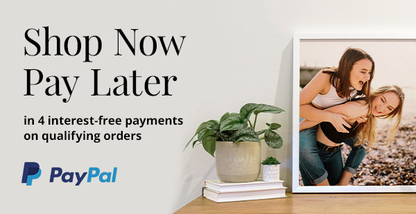 Shop Now, Pay Later in 4 interest-free payments on qualifying orders