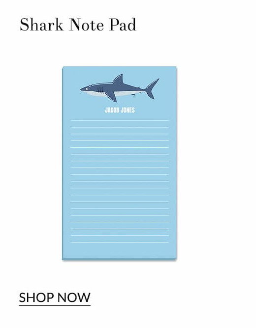 Shark note pad