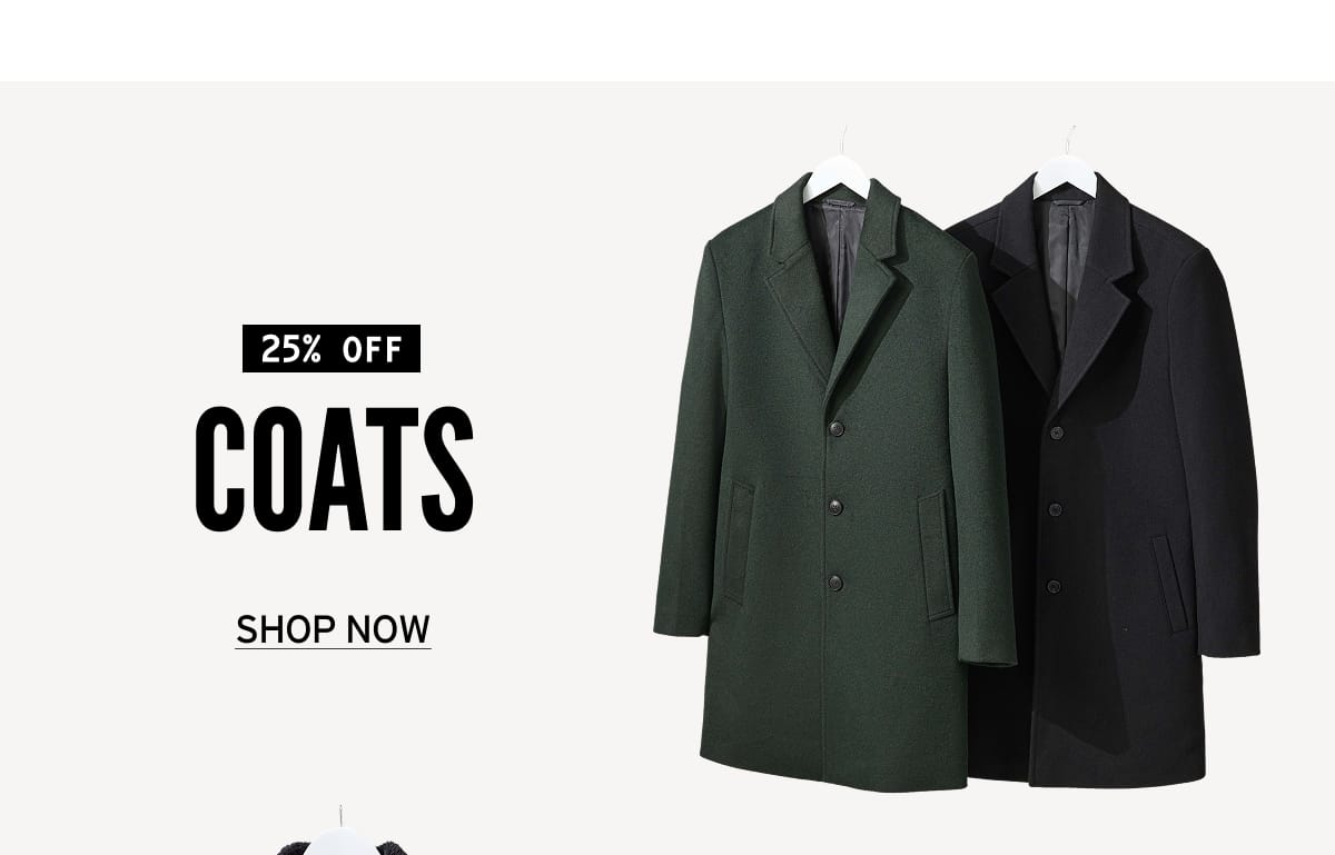 25% off Coats 