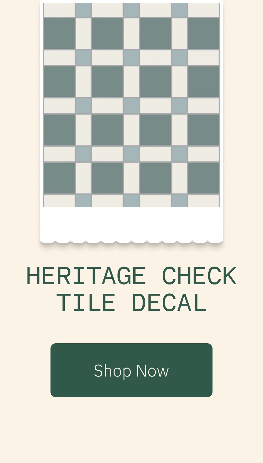 Heritage Check Tile Decal  Shop Now