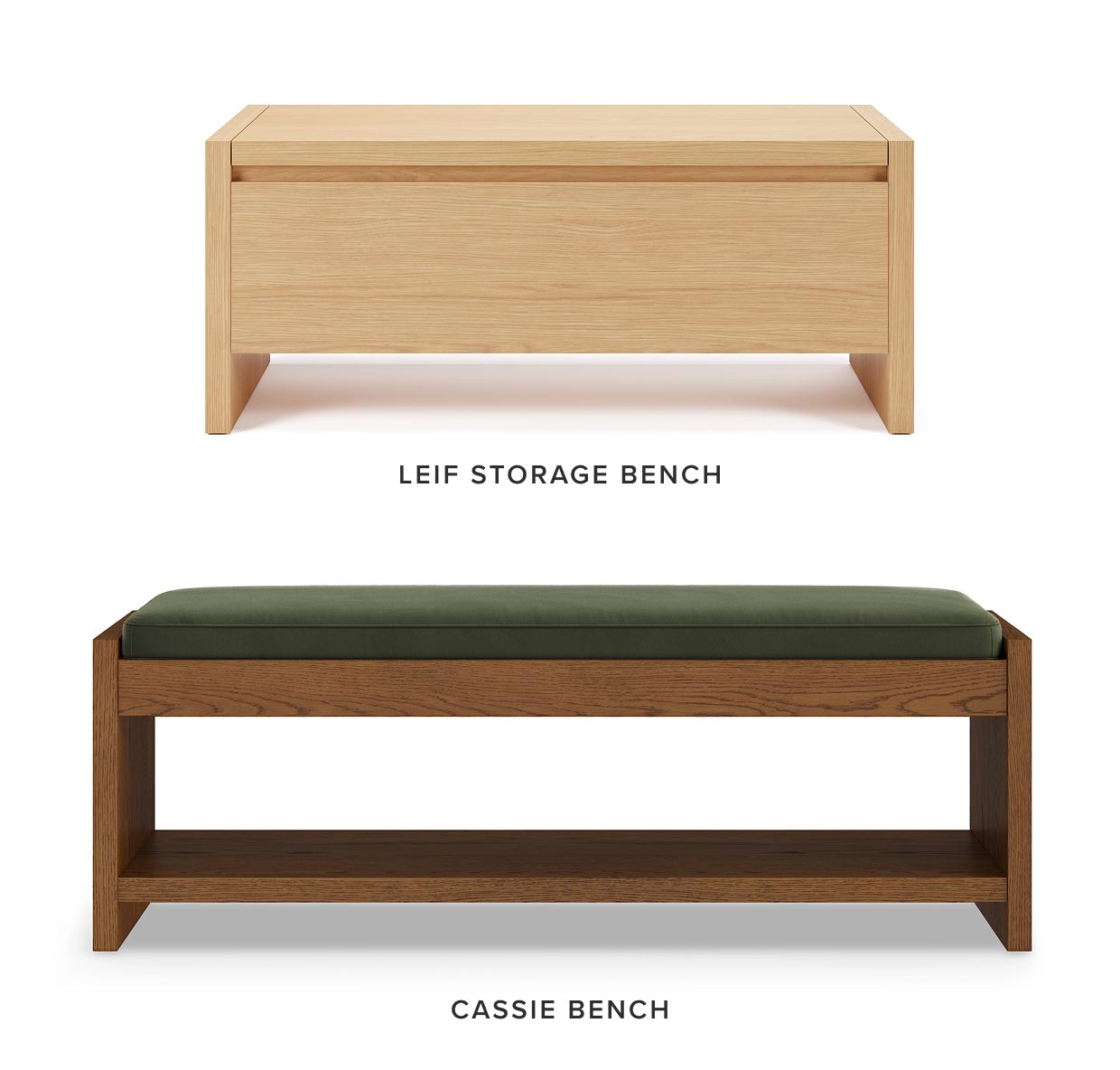 Shop storage benches.