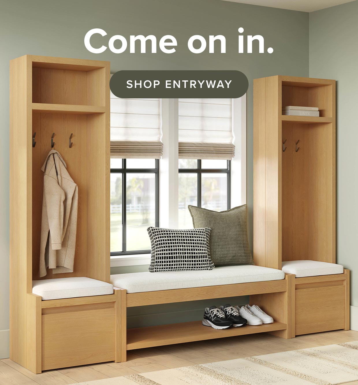 Come on in: shop entryway.