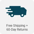 Free Shipping + 60-Day Returns