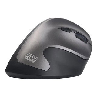 Adesso iMouse A20 Vertical Ergonomic Antimicrobial Wireless Mouse - Gray