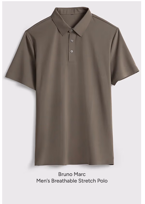 Men's Breathable Stretch Polo