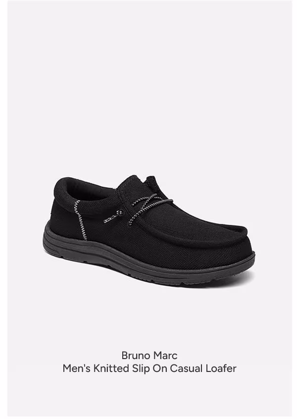 Men's Knitted Slip On Casual Loafer