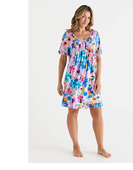 Vivid Floral Ditsy Nightie