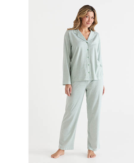 Stripe Long Sleeve Pyjama Set