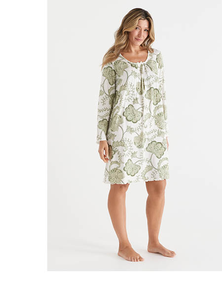 Heritage Paisley Long Sleeve Nightie