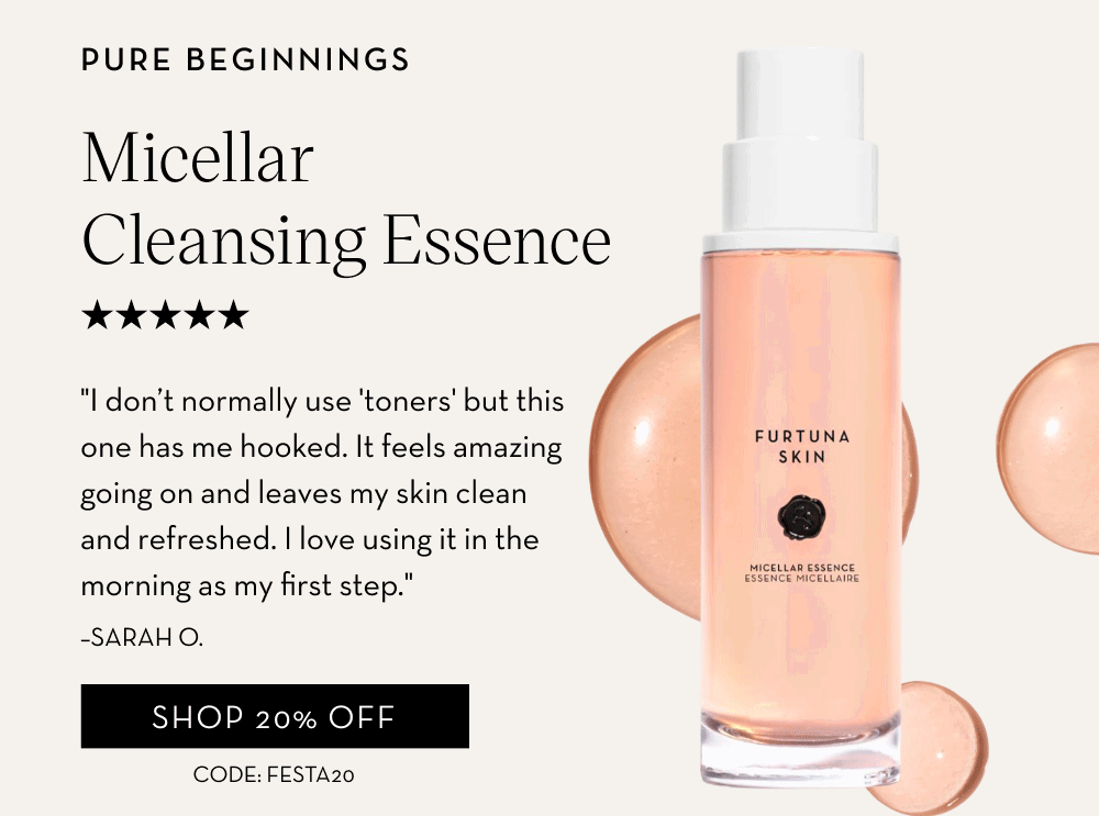 Shop 20% OFF Micellar Cleansing Essence