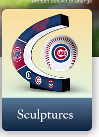 Add a home run touch to your home decor with unique MLB sculptures.
