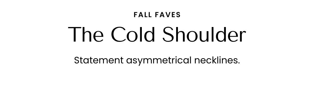 The Cold Shoulder