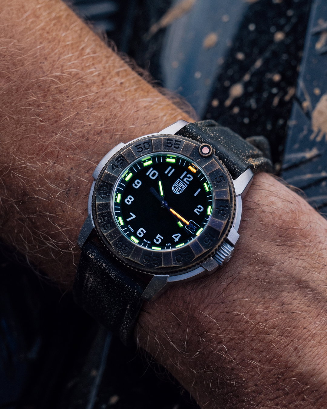 Watch on wrist