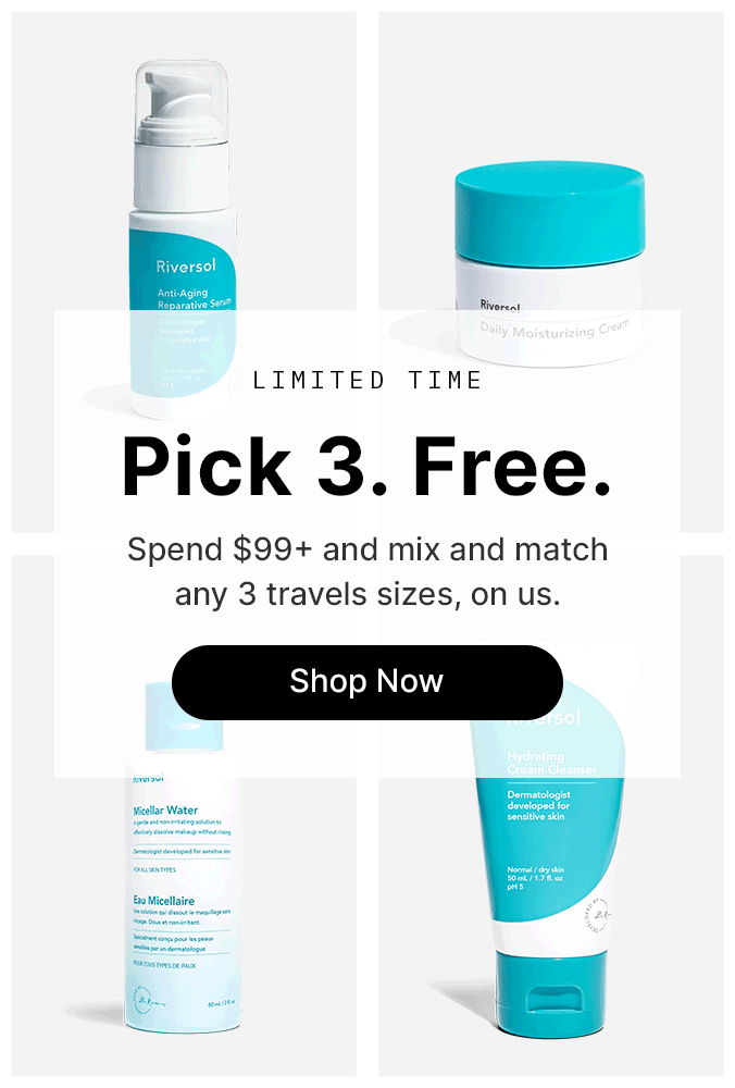 Get 3 free travel sizes on orders over $99 for a limited time!