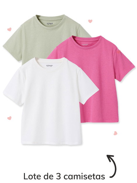 Lote de 3 camisetas
