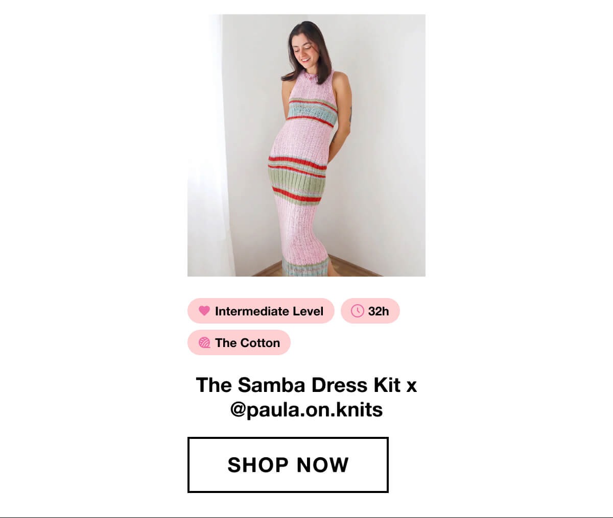 The Samba Dress Kit x @paula.on.knits