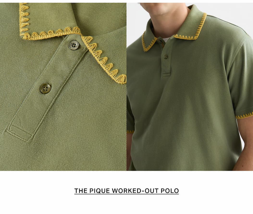 Pique Worked-Out Relaxed-Fit Polo