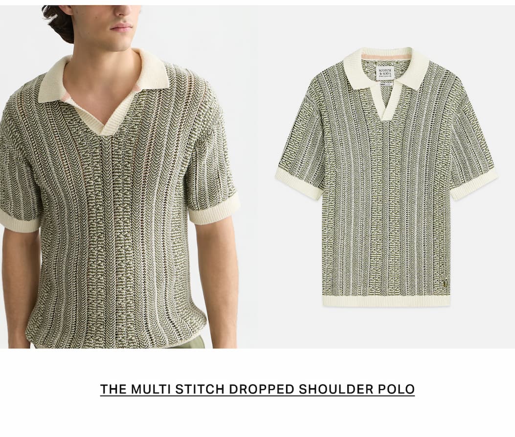 Multi Stitch Extra Dropped Shoulder Polo