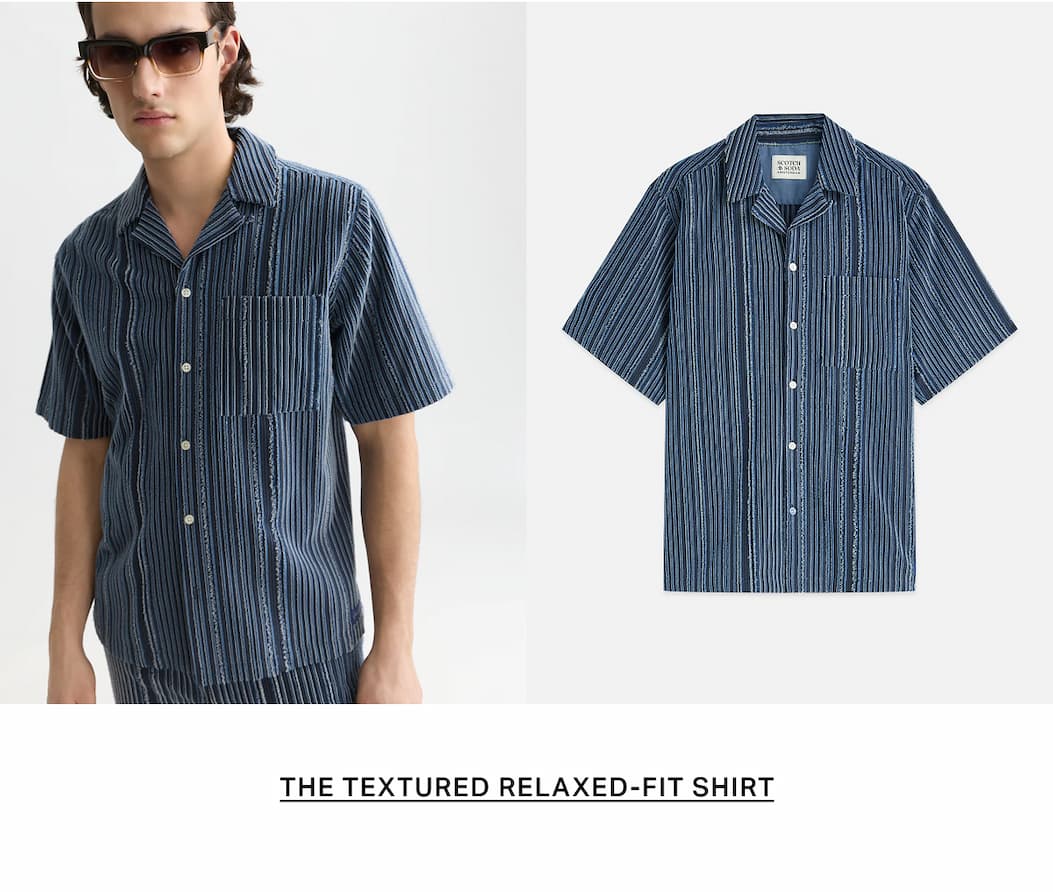 Textured Relaxed-Fit Short Sleeved Shirt