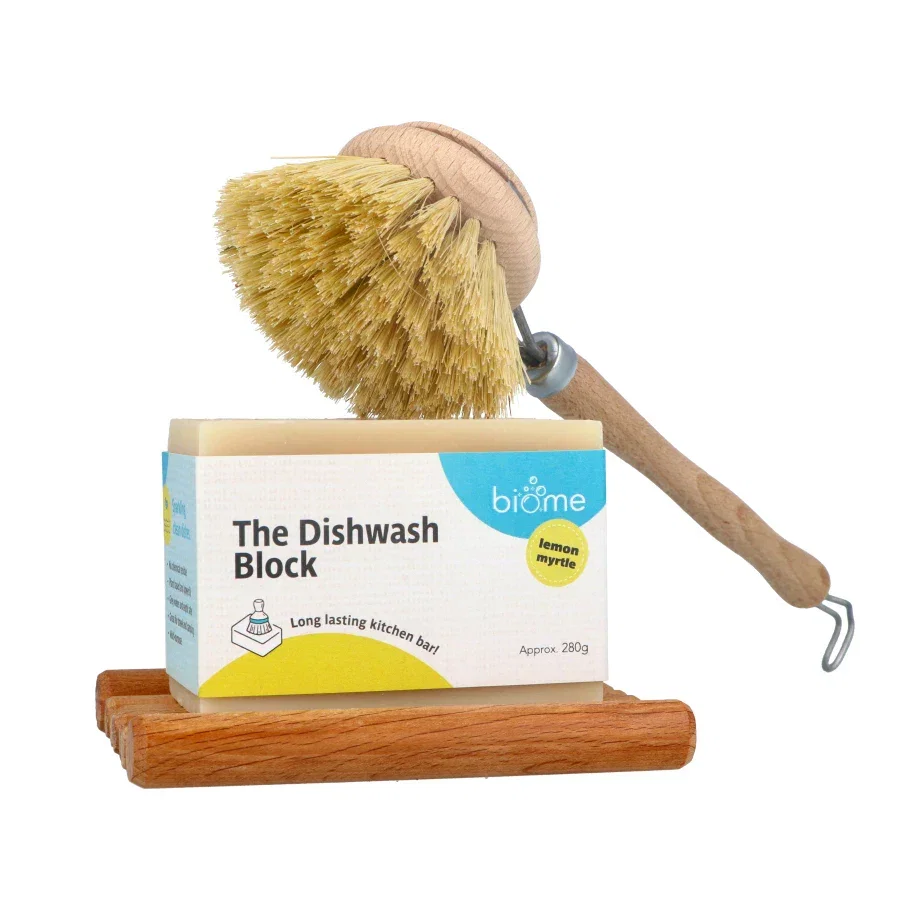 Image of Dishwash Block Bar, Brush and Holder Bundle