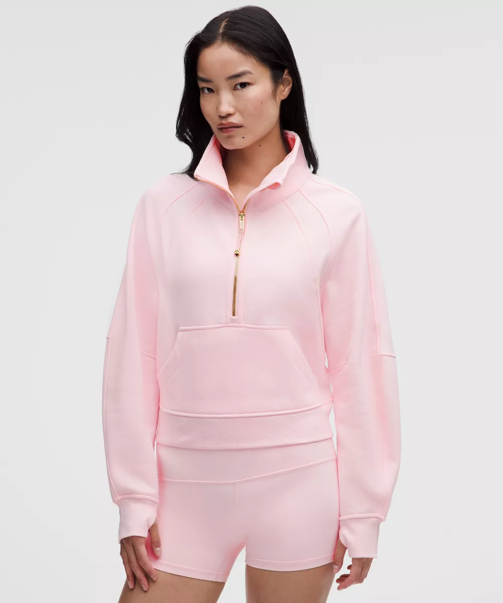 Scuba Oversized Funnel-Neck Half Zip