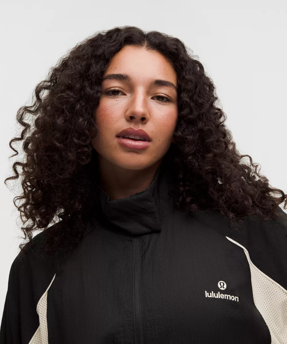 License to Train Textured Nylon Jacket in Black