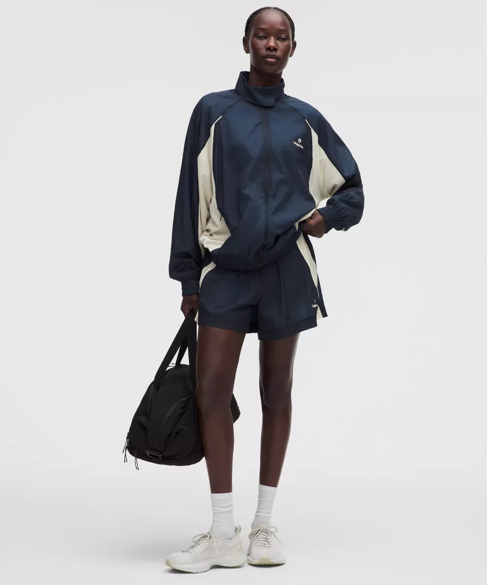 License to Train Textured Nylon Jacket in True Navy