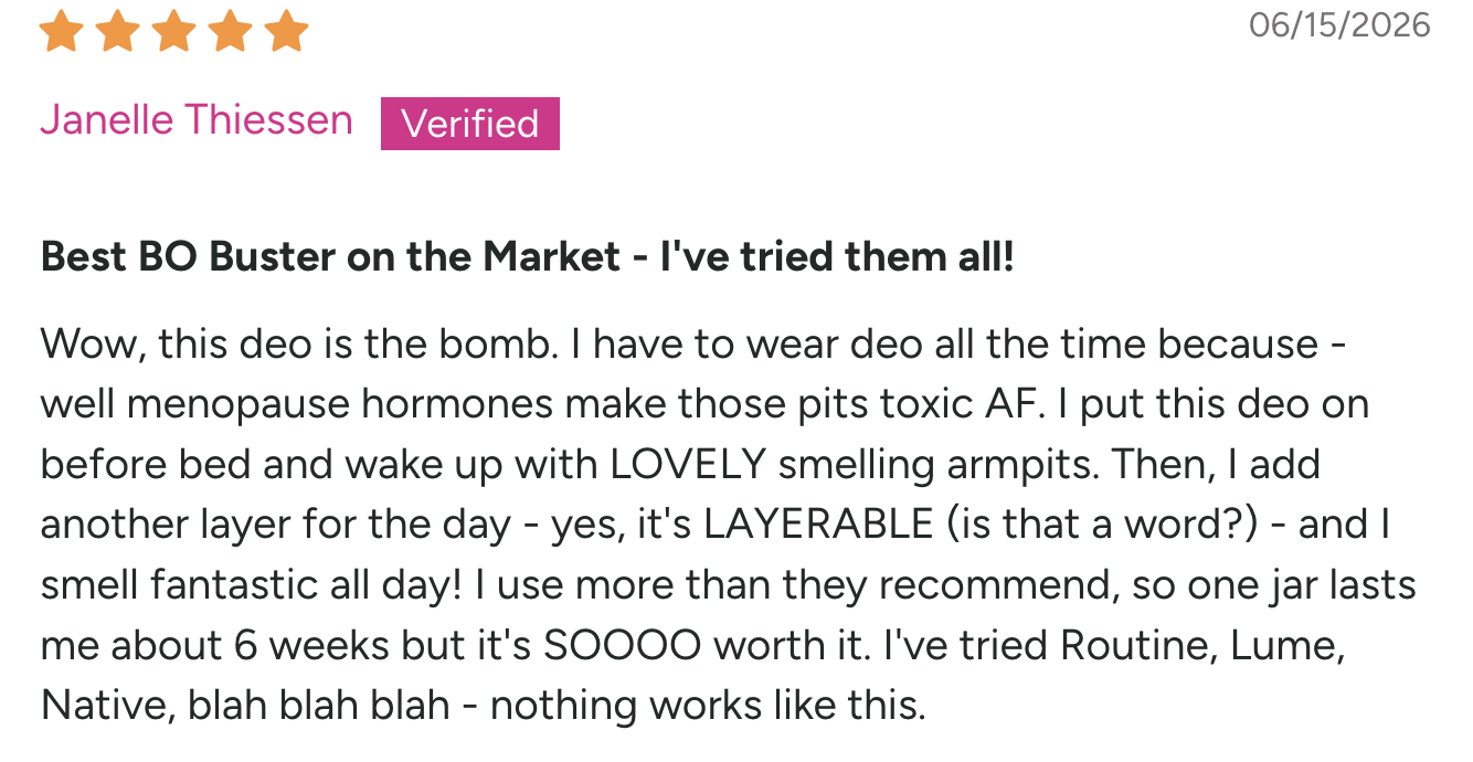 Deo reviews