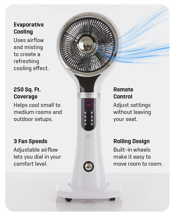It's BACK! Stay cool with our Portable Evaporative Cooler and get 20% off.